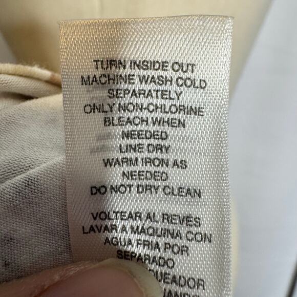 Chico’s 3 XL Animal Print Tie Front Blouse Neutral Striped Tunic Top - Picture 6 of 8